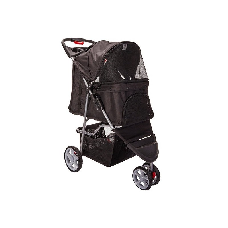 REX PASSEGGINO PER CANI E GATTI NERO