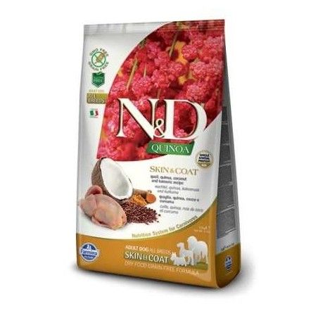 FARMINA N&D QUINOA ADULT ALL BREED SKIN & COAT QUAGLIA 7 KG 