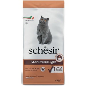 SCHESIR CROCC.KG 10 STERILIZED & LIGHT AL POLLO