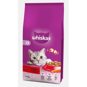 WHISKAS CROCCANTINI KG.1,4 MANZO 