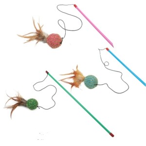 REX GIOCO CANNETTA CON PALLINA E PIUME 