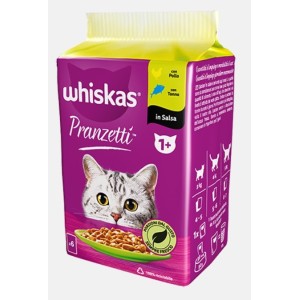 WHISKAS PRANZETTI IN SALSA 50 GR POLLO, TONNO
