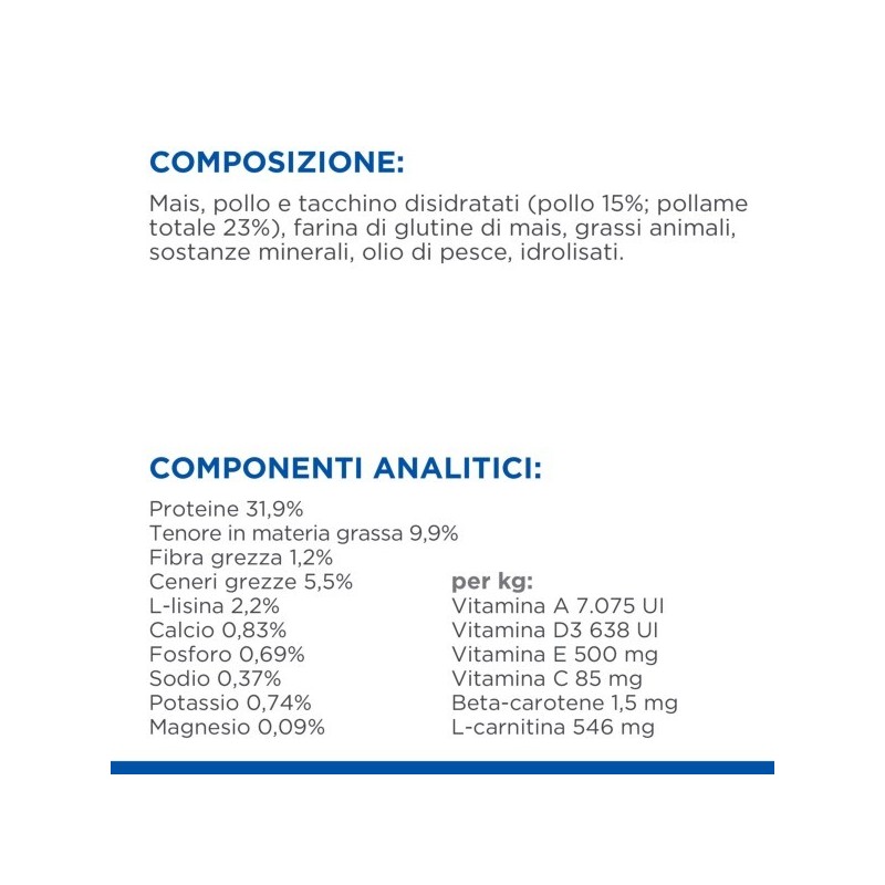 HILL'S SCIENCE PLAN STERILISED CAT ADULT ALIMENTO PER GATTI  CON  POLLO KG.1,5