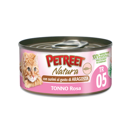 PETREET NATURA GR.140 TONNO ROSA ARAGOSTA 