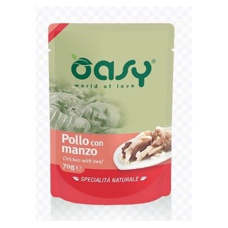 OASY CAT BUSTA NATURALE GR.70 POLLO MANZO 