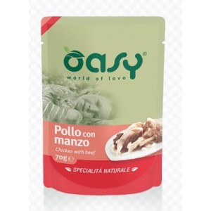 OASY CAT BUSTA NATURALE GR.70 POLLO MANZO 