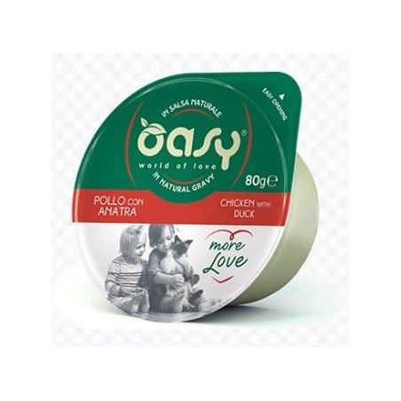 OASY MORE LOVE COPPETTA GR.80 POLLO ANATRA 