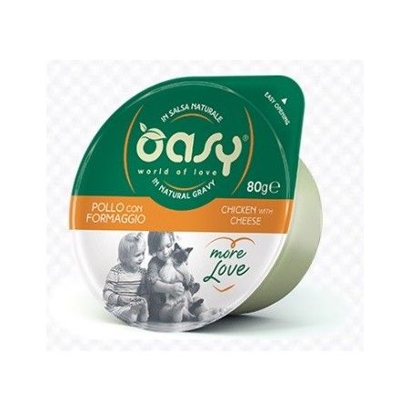 OASY MORE LOVE COPPETTA GR.80 POLLO FORMAGGIO 