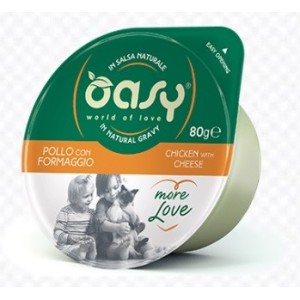 OASY MORE LOVE COPPETTA GR.80 POLLO FORMAGGIO 
