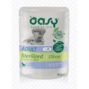 OASY BUSTA BOCCONCINI GR.85 STERILIZZATO POLLO 