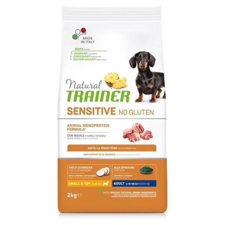 TRAINER SENSITIV ADULT SMALL & TOYS MAIALE E CEREALI KG.2