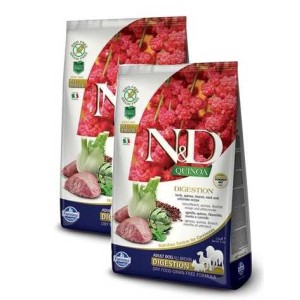 FARMINA N&D QUINOA ADULT ALL BREED DIGESTION AGNELLO 7 KG *acquisto minimo 2 sacchi*prezzo riferito alla singola confezione*