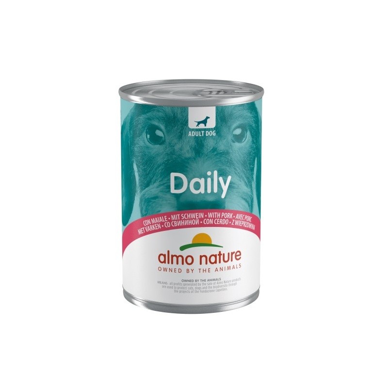ALMO DAILY DOG PATE' GR.400 MAIALE 