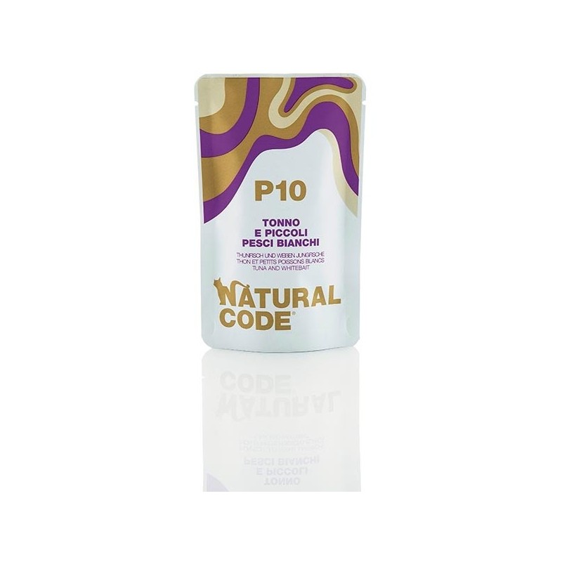 NATURAL CODE BUSTA TONNO E PESCI BIANCHI GR.70 -P10-