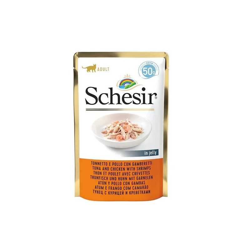SCHESIR BUSTA GR.50 TONNO POLLO GAMBERETTI 