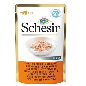 SCHESIR BUSTA GR.50 TONNO POLLO GAMBERETTI 
