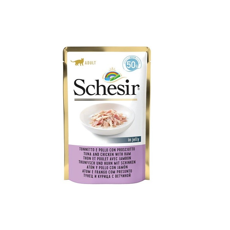 SCHESIR BUSTA GR.50 TONNO POLLO PROSCIUTTO  