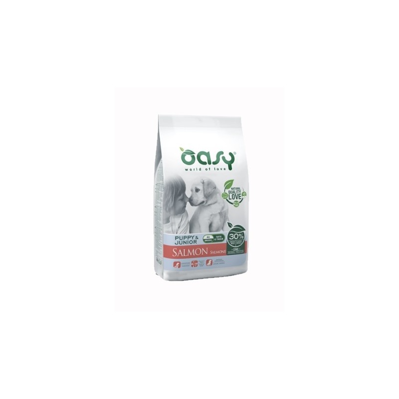 OASY DOG PUPPY MEDIUM/LARGE SALMONE 12 KG MONOPROTEICO