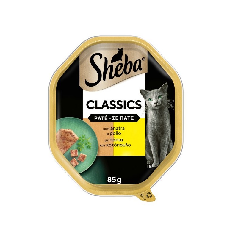 SHEBA VASCHETTA GR.85 PATE' ANATRA POLLO