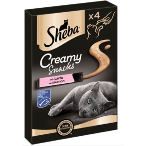 SHEBA CREAMY SNACK SALMONE 4X12 GR