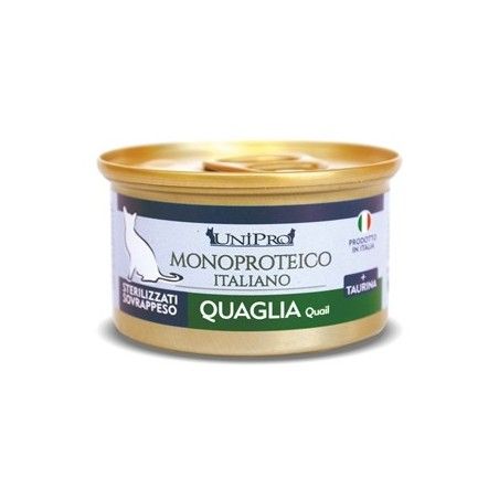 UNIPRO MONOPROTEICO GR.85 STERILIZZATO QUAGLIA 