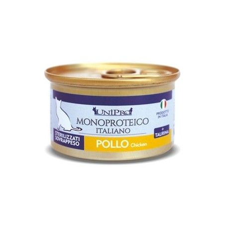 UNIPRO MONOPROTEICO GR.85 STERILIZZATO POLLO 