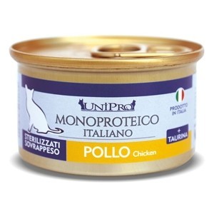UNIPRO MONOPROTEICO GR.85 STERILIZZATO POLLO 