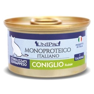 UNIPRO MONOPROTEICO GR.85 STERILIZZATO CONIGLIO 