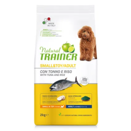 TRAINER NATURAL ADULT SMALL&TOY CON PESCE E RISO KG.2