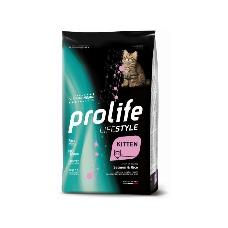 PROLIFE CAT LIFESTYLE KITTEN 400GR SALMONE E RISO