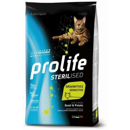 PROLIFE CAT STERILISED GRAIN FREE SENSITIVE QUAIL & POTATO GR.400