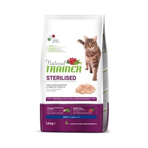 TRAINER FELINE STERILISED CARNI BIANCHE 1,5KG