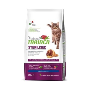 TRAINER FELINE STERILISED PROSCIUTTO CRUDO 1,5KG