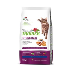 TRAINER FELINE STERILISED SALMONE 1.5KG