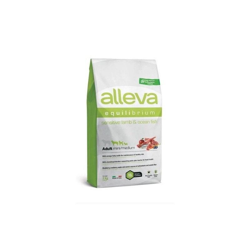 ALLEVA EQUILIBRIUM SENSITIV ADULT LAMB & OCEAN FISH MINI/MEDIUM KG.2