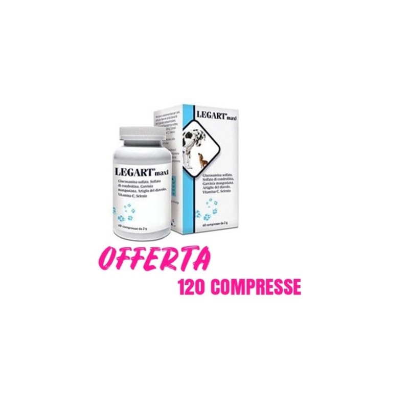 COMPRESSE LEGART MAXI 60 DA 2 GR *acquisto minimo 2 confezioni*prezzo riferito alla singola confezione*