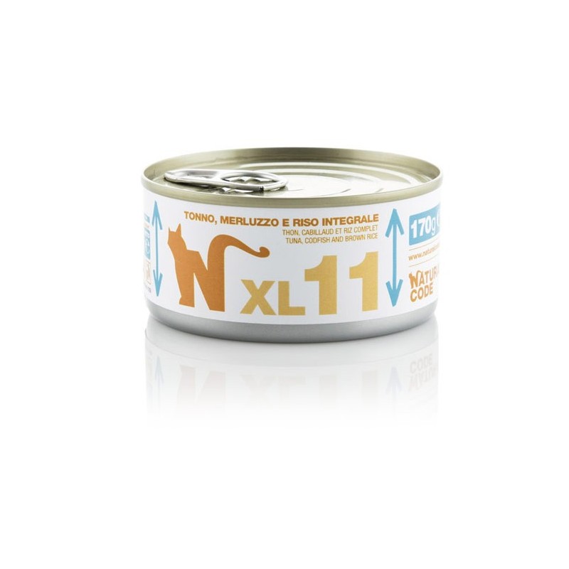 NATURALCODE XL 11 GR.170 TONNO MERLUZZO RISO INTEGRALE