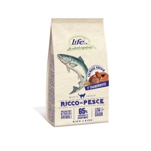 LIFE CAT DRY 400GR PESCE LOWGRAIN