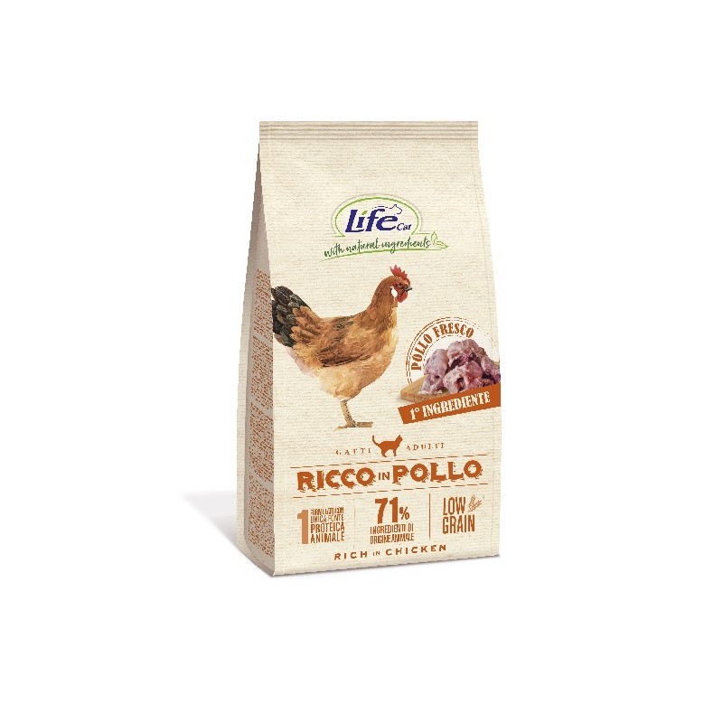 LIFE CAT DRY 1,5KG POLLO LOWGRAIN