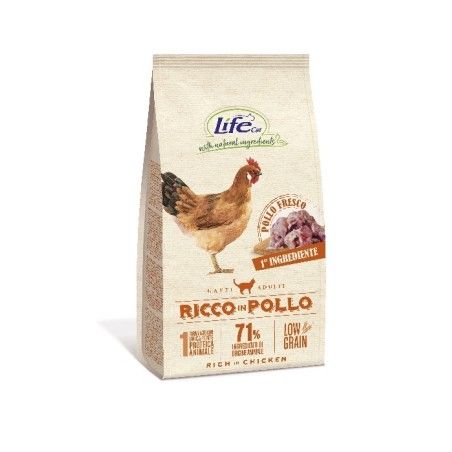 LIFE CAT DRY 1,5KG POLLO LOWGRAIN