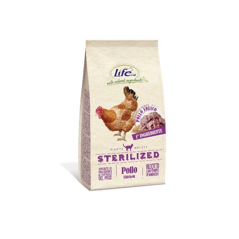 LIFE CAT DRY 1,5KG STERILISED POLLO