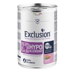EXCLUSION HYPOALLERGENIC PUPPY PORK & PEA 400GR
