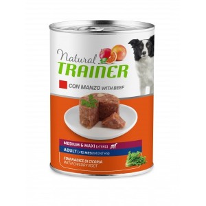 TRAINER DOG NATURAL UMIDO ADULT M/M CON MANZO E RADICE DI CICORIA GR.400