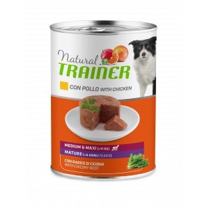 TRAINER DOG NATURAL UMIDO MATURE M/M CON POLLO E RADICE DI CICORIA GR.400