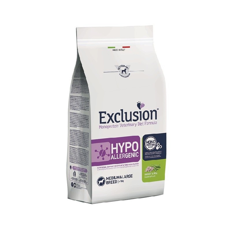 EXCLUSION HYPOallergenic KG.2 MEDIUM LARGE INSECT & PEA