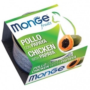 MONGE FRUITS GR.80 POLLO CON PAPAYA 