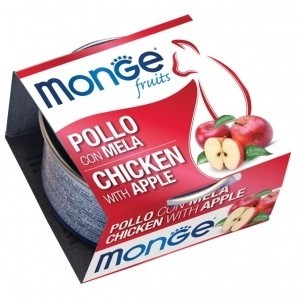 MONGE FRUITS GR.80 POLLO MELA
