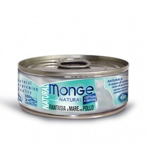 MONGE NATURAL GR.80 FANTASIA DI MARE CON POLLO 