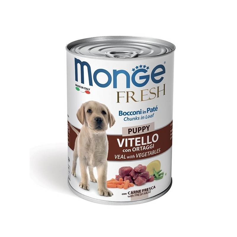 MONGE FRESH GR.400 PUPPY VITELLO ORTAGGI 