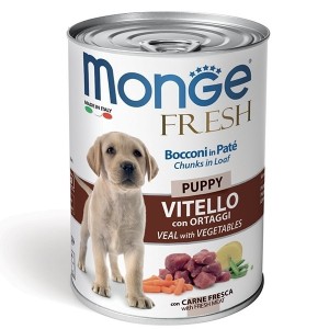 MONGE FRESH GR.400 PUPPY VITELLO ORTAGGI 